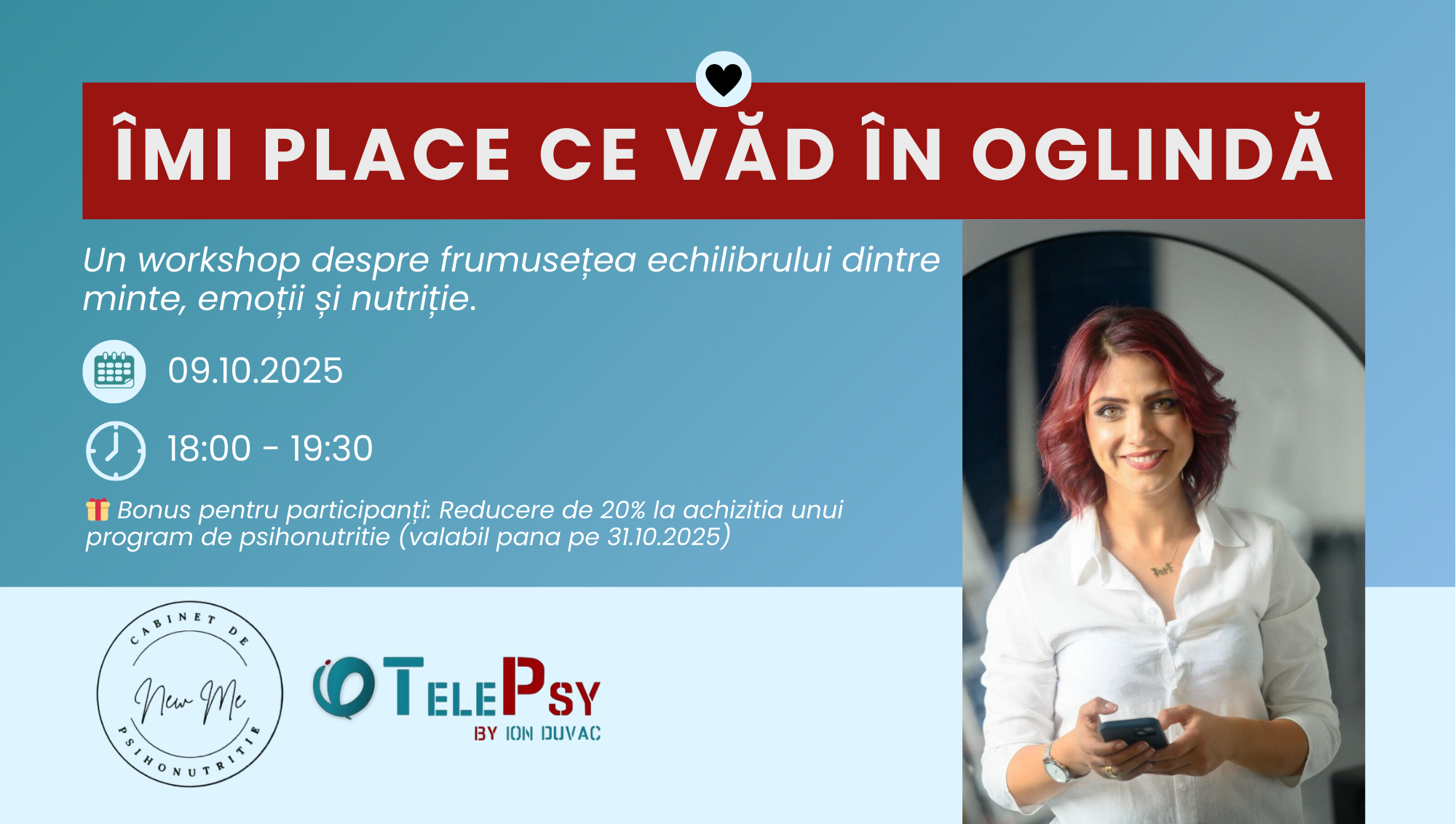 Îmi place ce văd în oglindă