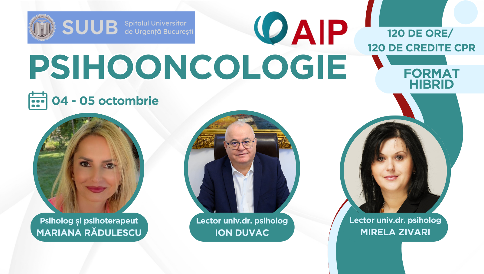 Psihooncologie – Abordare Imunopsihologică – Seria Octombrie 2025 – Ianuarie 2026